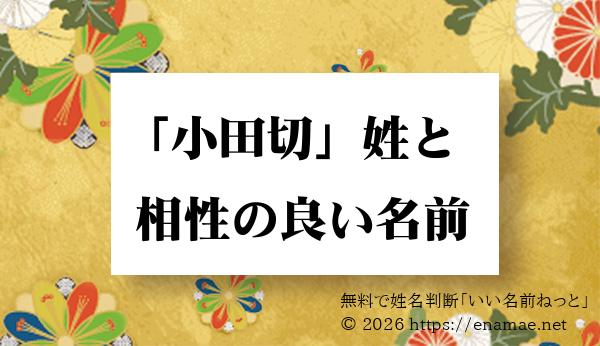 小田切 姓と姓名判断においての相性がいい 男性 男の子 の名前一覧 1ページ目 名前の字画数で運勢を占う 無料姓名判断サイト いい名前ねっと